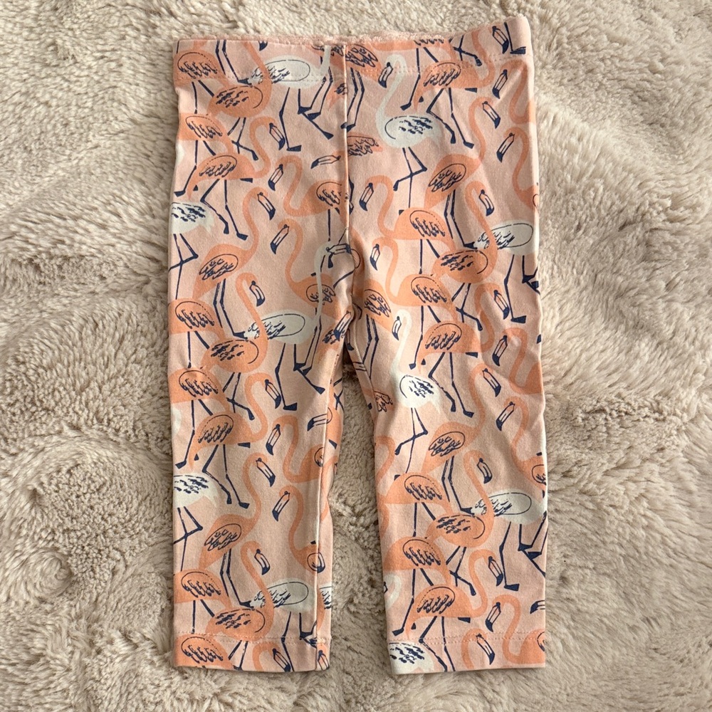 Tea Collection Flamingo Print Capri Cropped toddler Leggings